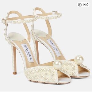 Jimmy Choo Sacora 100 Pearl Sandals size 37, 5 Brend New💗